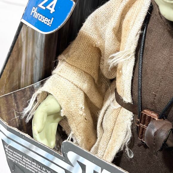 Star Wars Electronic Ask Yoda Talking Figure 24 Phrases Hasbro Working 2004 - Picture 8 of 9